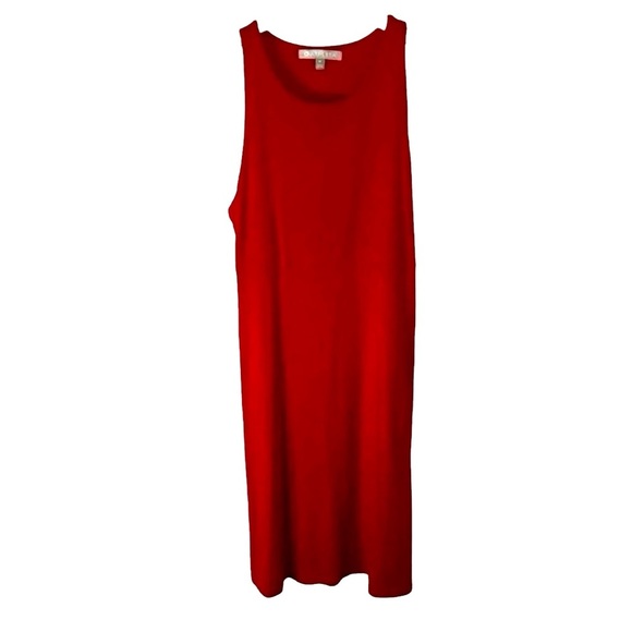 Athleta Size Medium Dress Red Soft Comfy Stretch Figure Flattering Athleisure - Picture 1 of 8